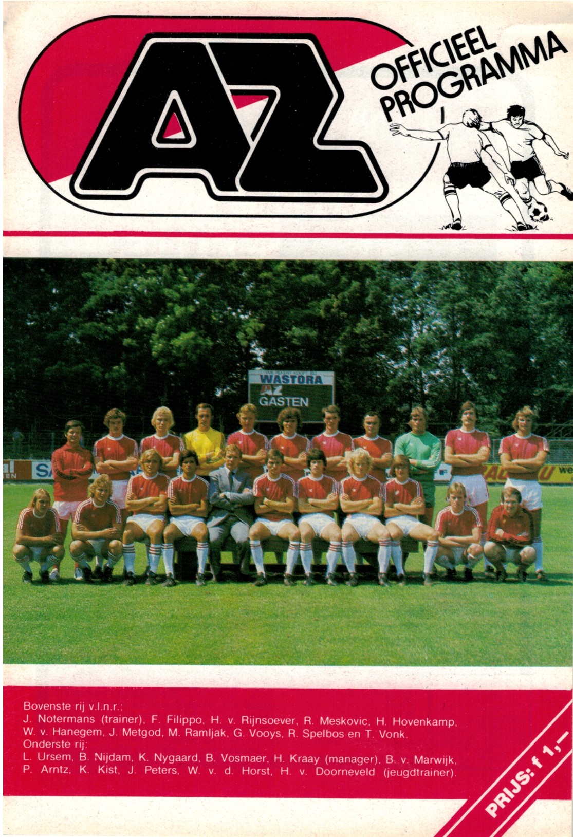 AZ Programma 29-apr-1978 Haarlem